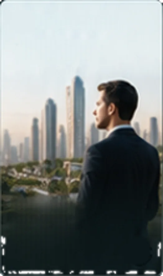 A developer overlooking a completed community