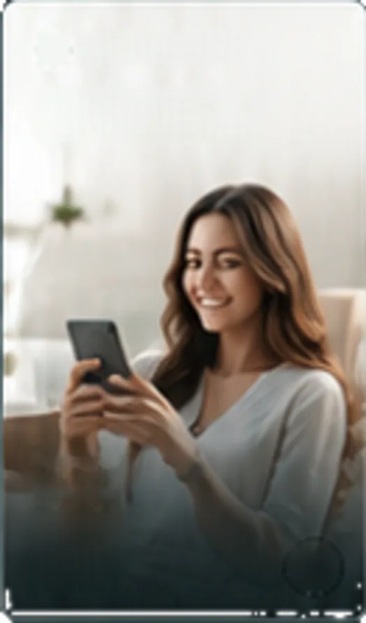 A resident using the HABITELYA app at home